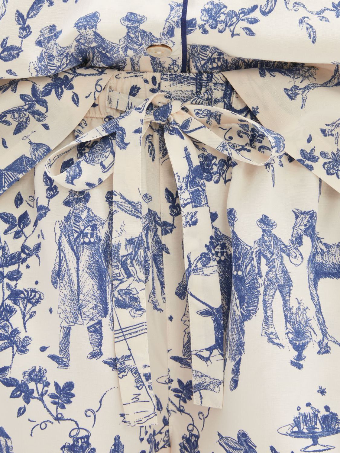 Jigsaw Toile De Jouy Print Pyjama Shorts, Blue at John Lewis & Partners