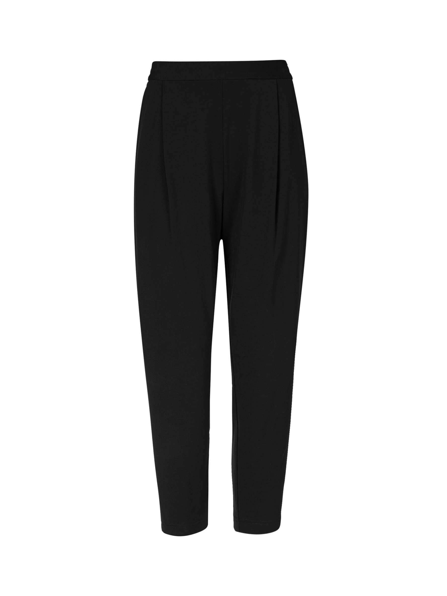 Buy AllSaints Aleida Ankle Grazer Jersey Trousers, Black Online at johnlewis.com
