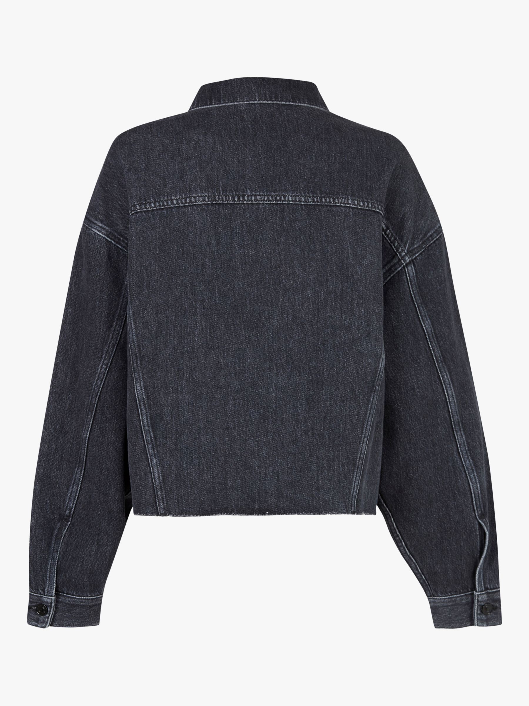 AllSaints Piper Denim Jacket, Washed Black