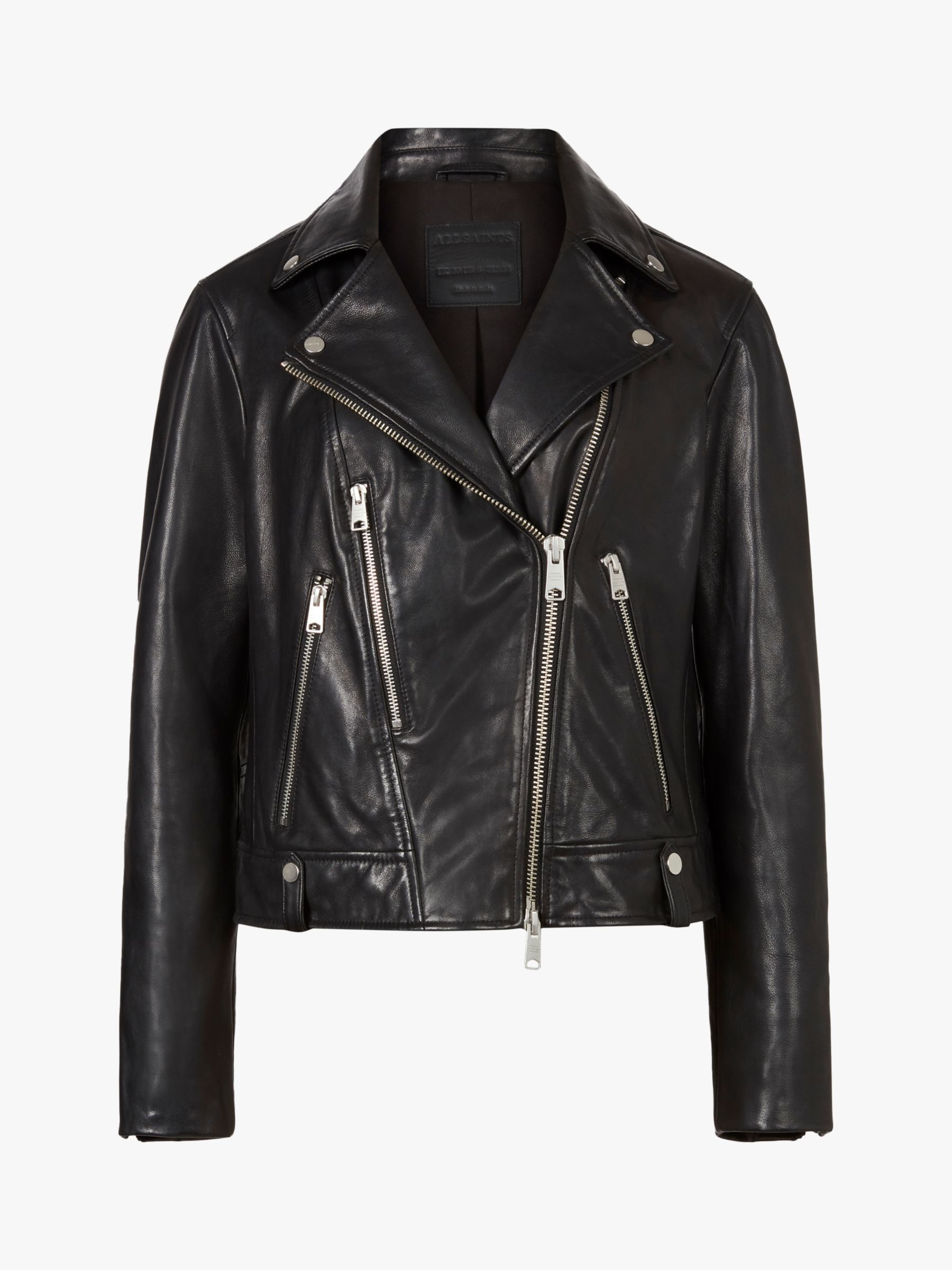 AllSaints Neko Leather Biker Jacket, Black