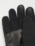 Barbour Banff Quilted Gloves, Black