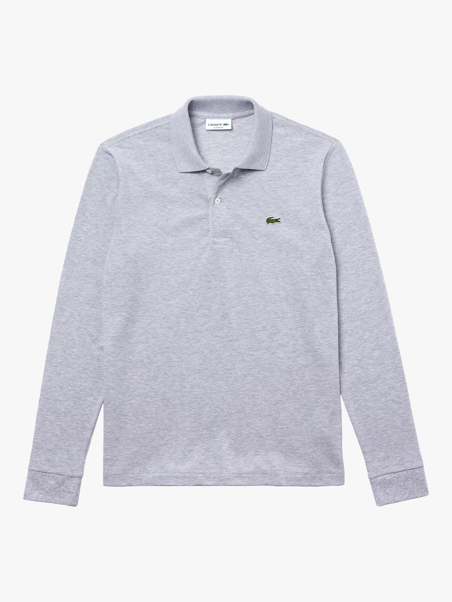 Lacoste L.13.12 Classic Regular Fit Long Sleeve Polo Grey John Lewis & Partners