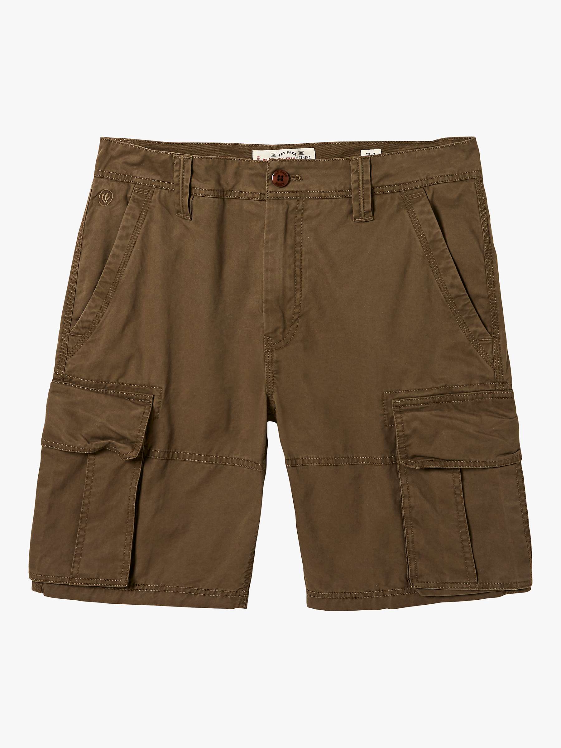 Buy FatFace Bude Cargo Shorts, Khaki Online at johnlewis.com