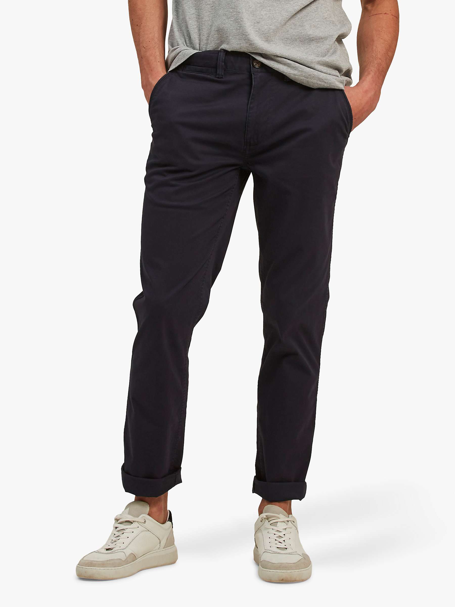 Buy FatFace Slim Chinos, Navy Online at johnlewis.com