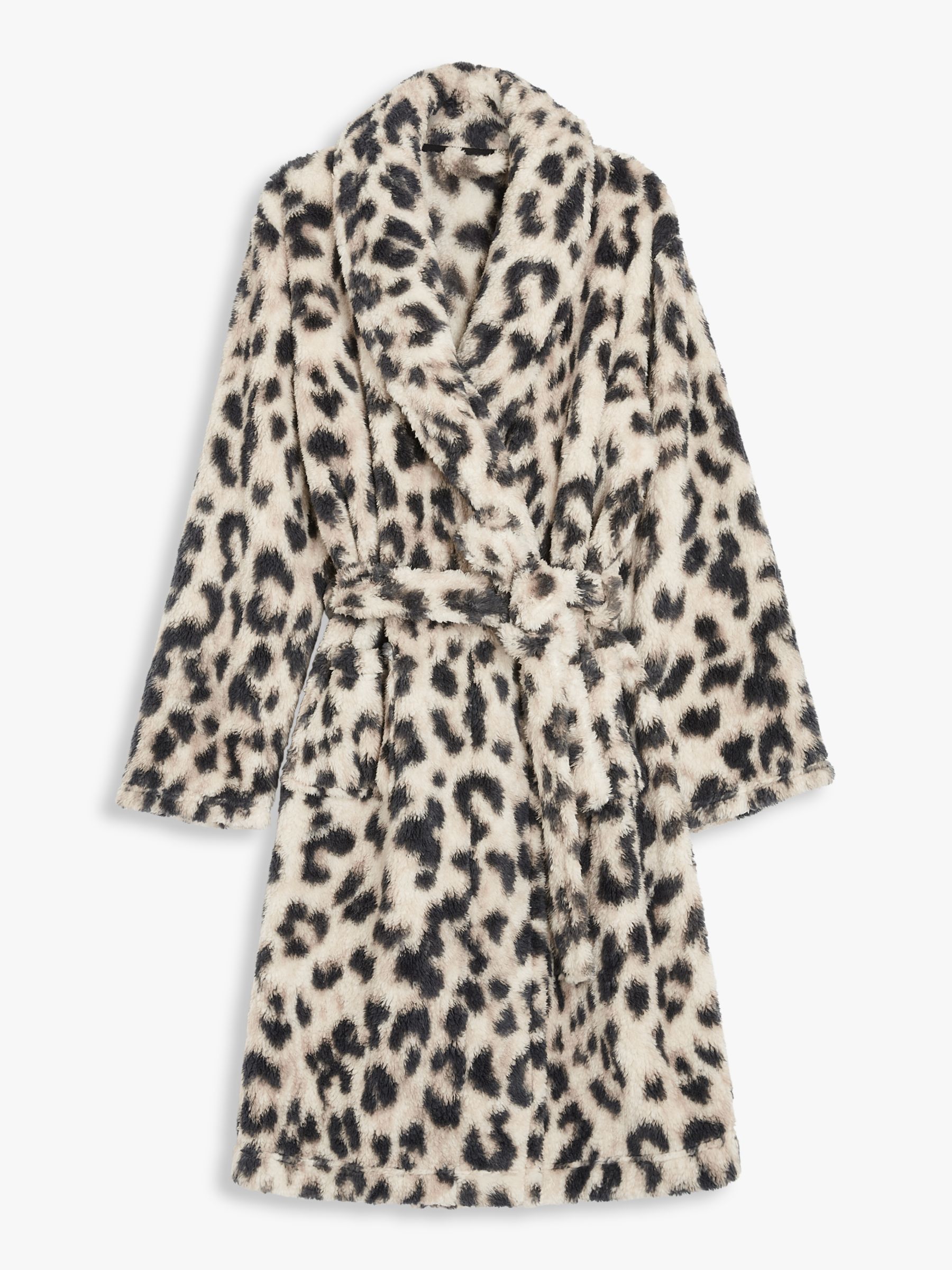 AND/OR Animal Print Borg Robe, Multi