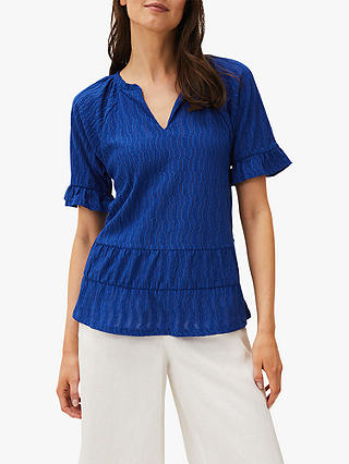 Phase Eight Amy Swing Top, Cobalt