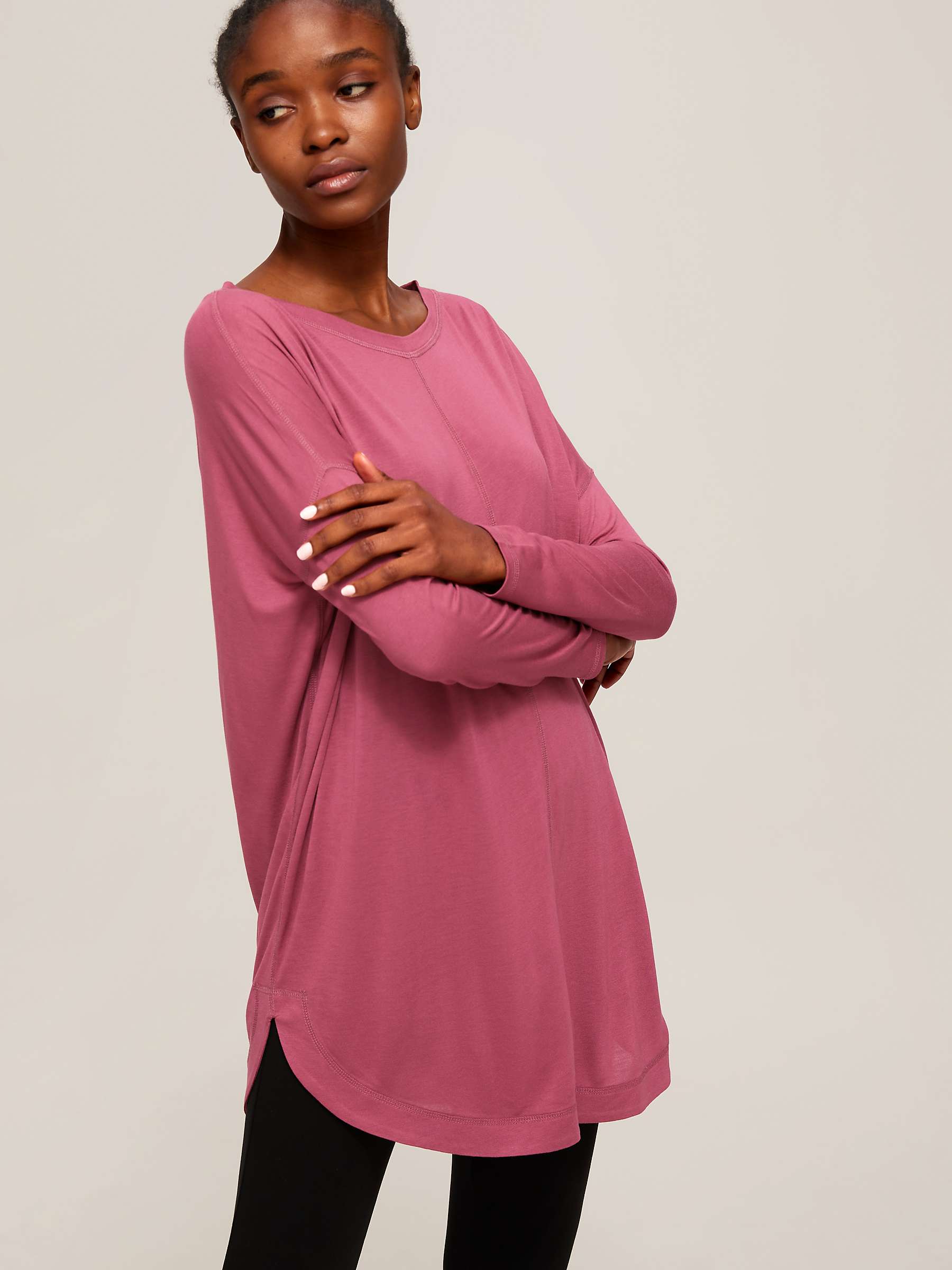 Buy AND/OR Orla Slash Neck Stitch Jersey Top Online at johnlewis.com