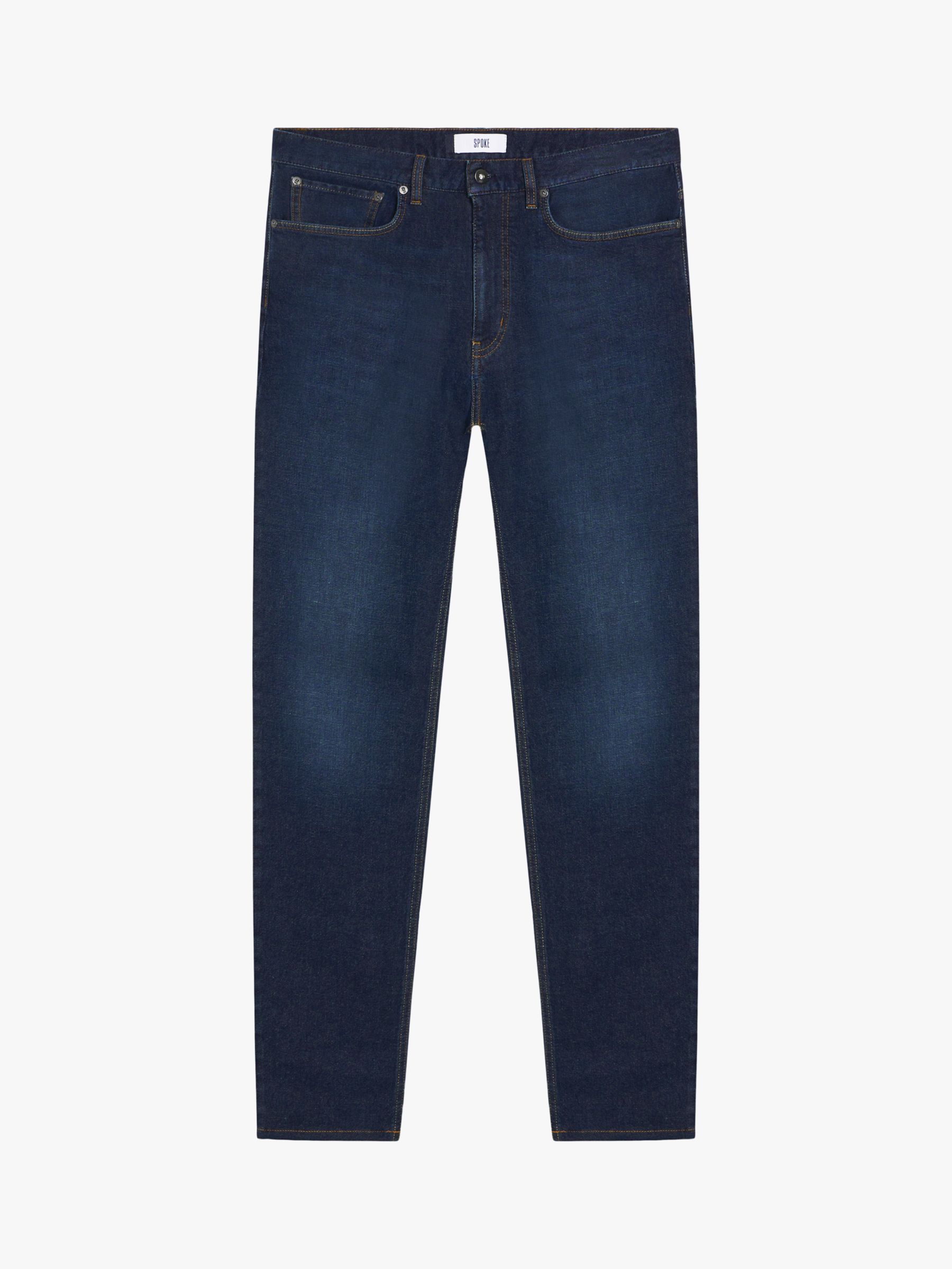 SPOKE 12oz Denim Broad Thigh Jeans, Broken In at John Lewis & Partners