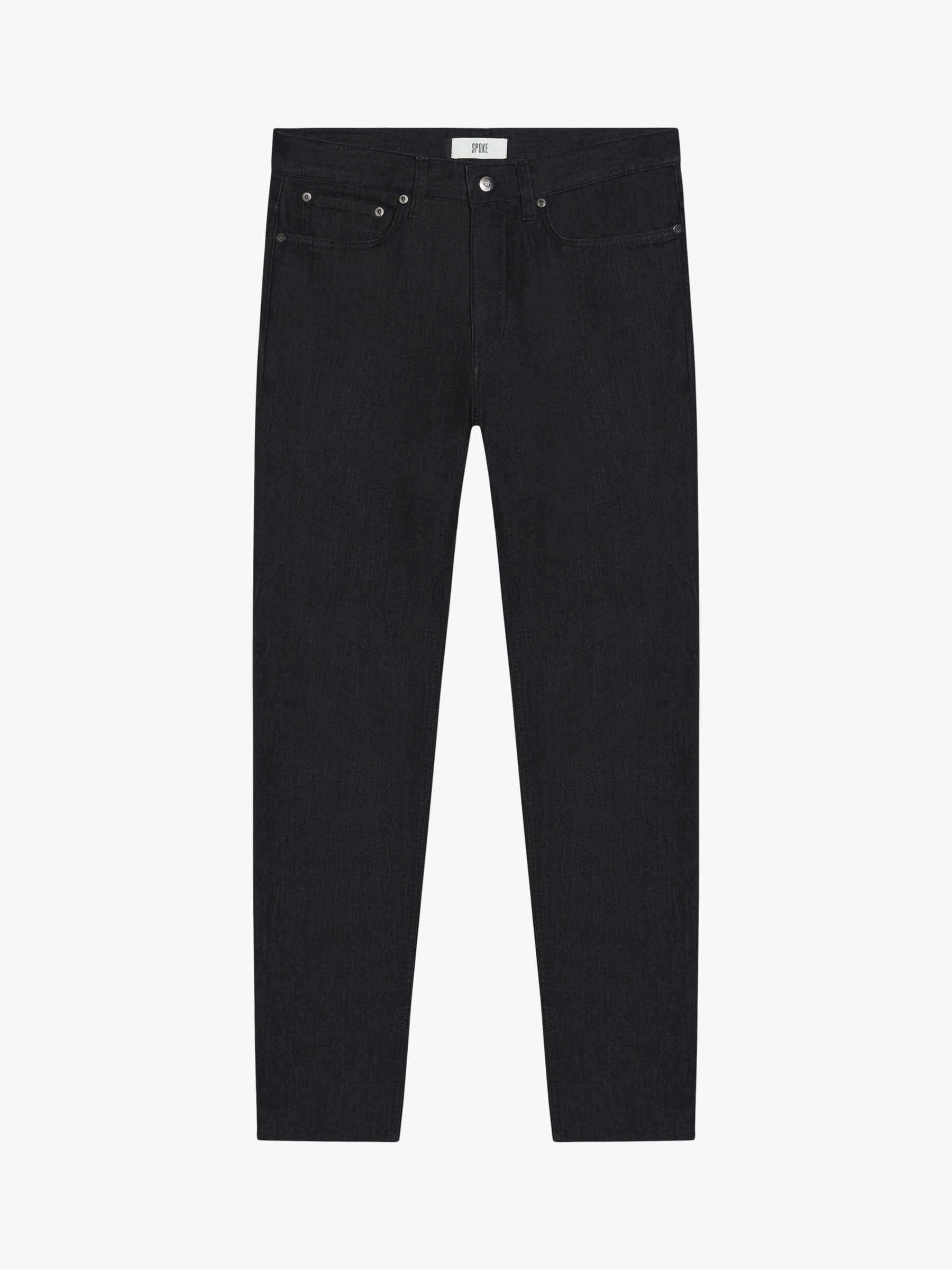SPOKE 12oz Denim Narrow Thigh Jeans, Charcoal at John Lewis & Partners