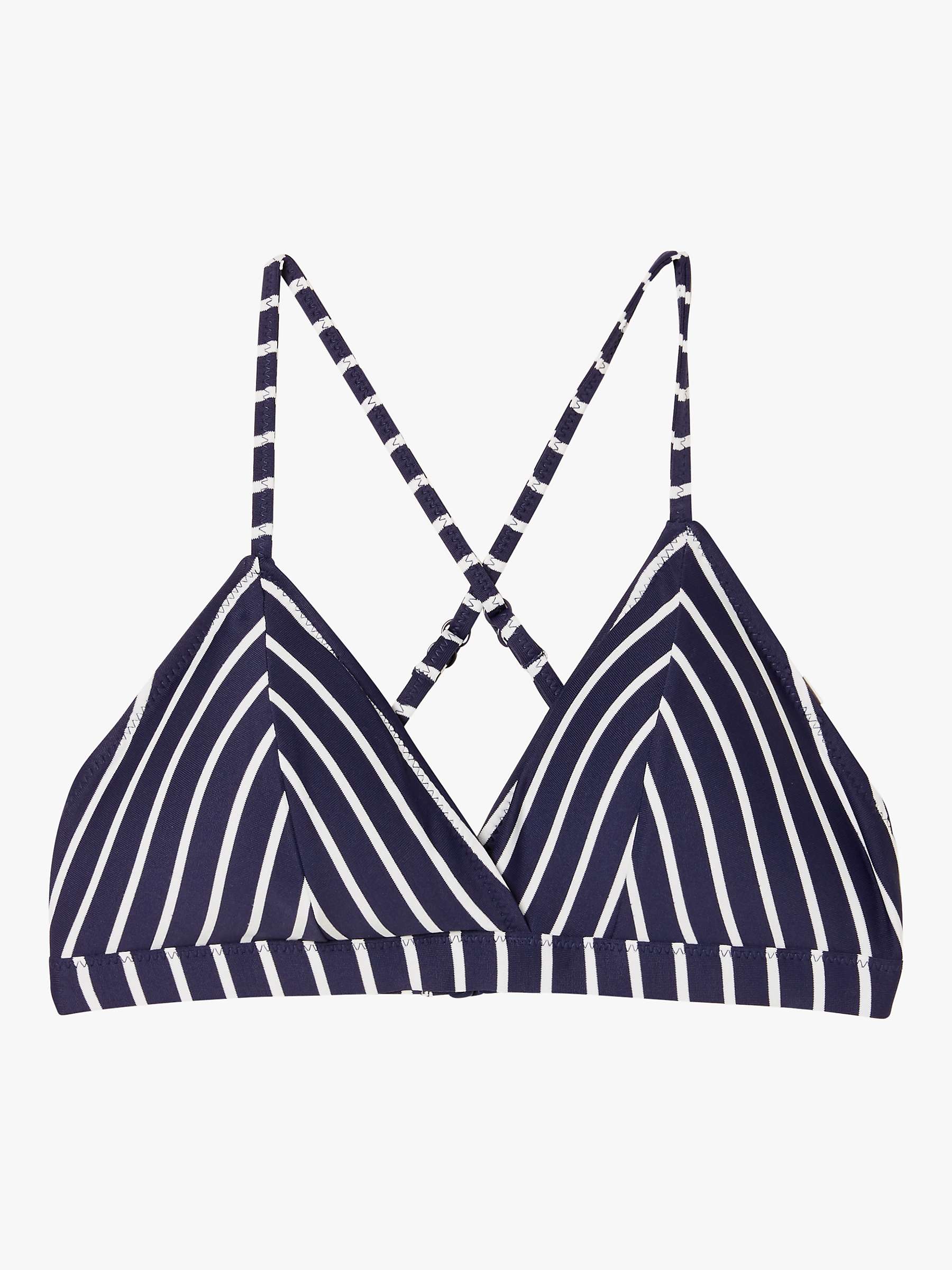 Buy FatFace Breton Triangle Bikini Top, Navy Online at johnlewis.com