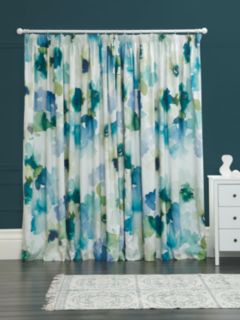 bluebellgray Sanna Bay Pair Blackout/Thermal Lined Pencil Pleat Curtains, Multi, W228 x Drop 137cm