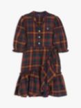 GANT Kids' Check Shirt Ruffle Dress, Multi