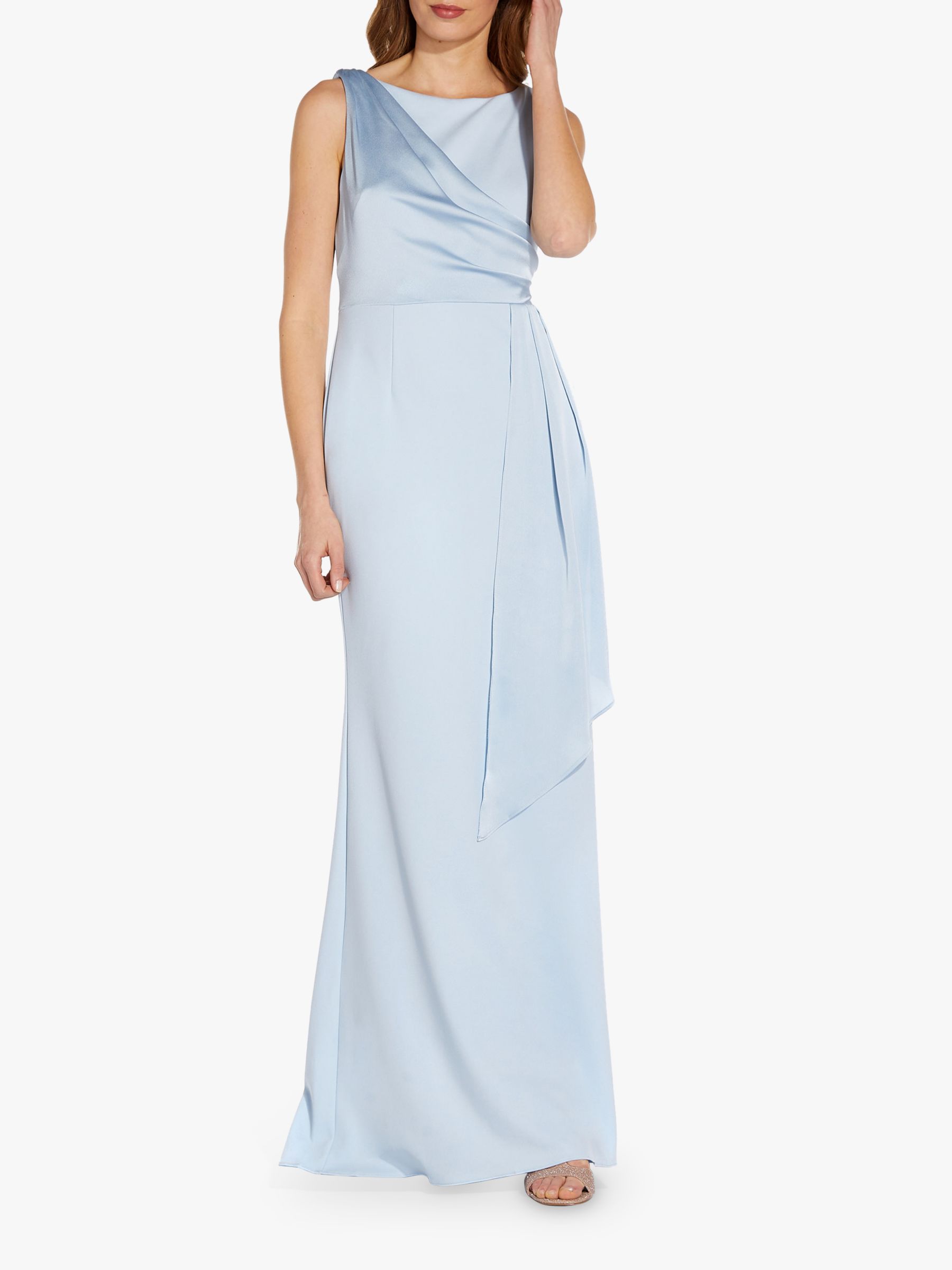 Adrianna Papell Satin Dress, Clear Water