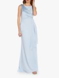 Adrianna Papell Satin Gown, Clear Water