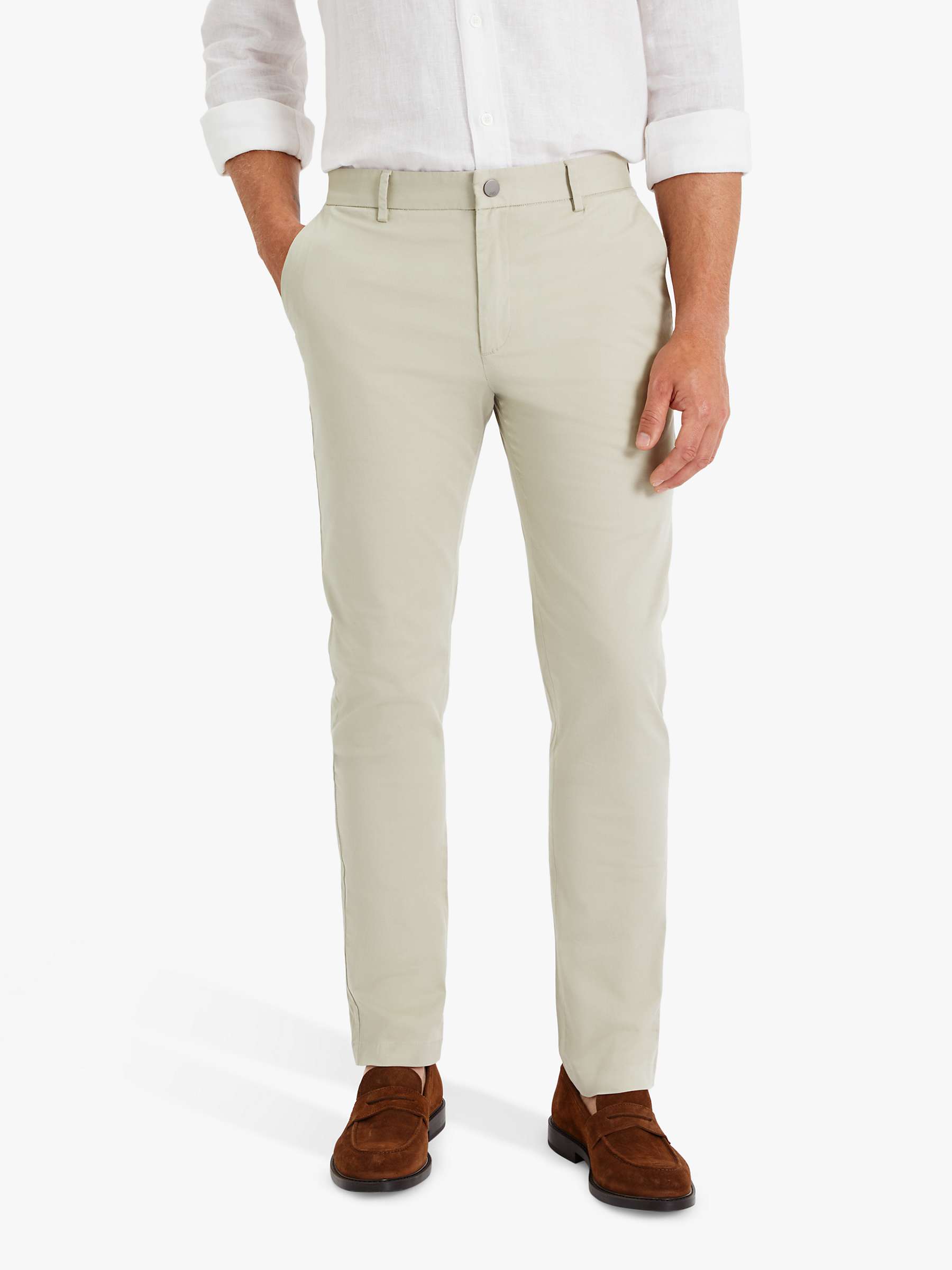 Buy SPOKE Lightweights Cotton Blend Narrow Thigh Trousers Online at johnlewis.com