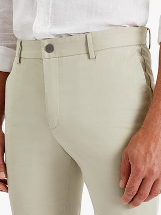 SPOKE Lightweights Cotton Blend Narrow Thigh Trousers, Stone
