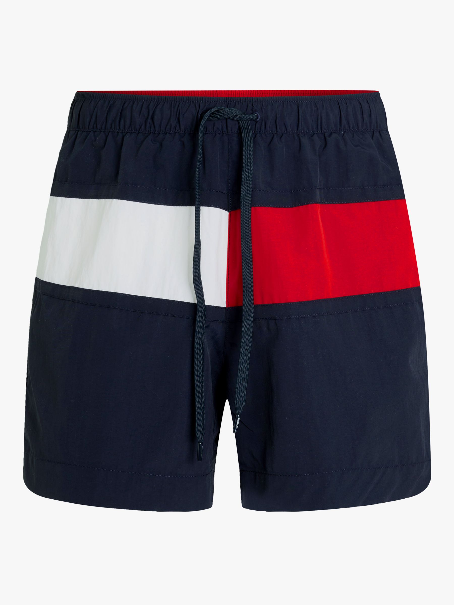 Tommy Hilfiger Recycled Poly Flag Swim Shorts, Desert Sky at John Lewis ...