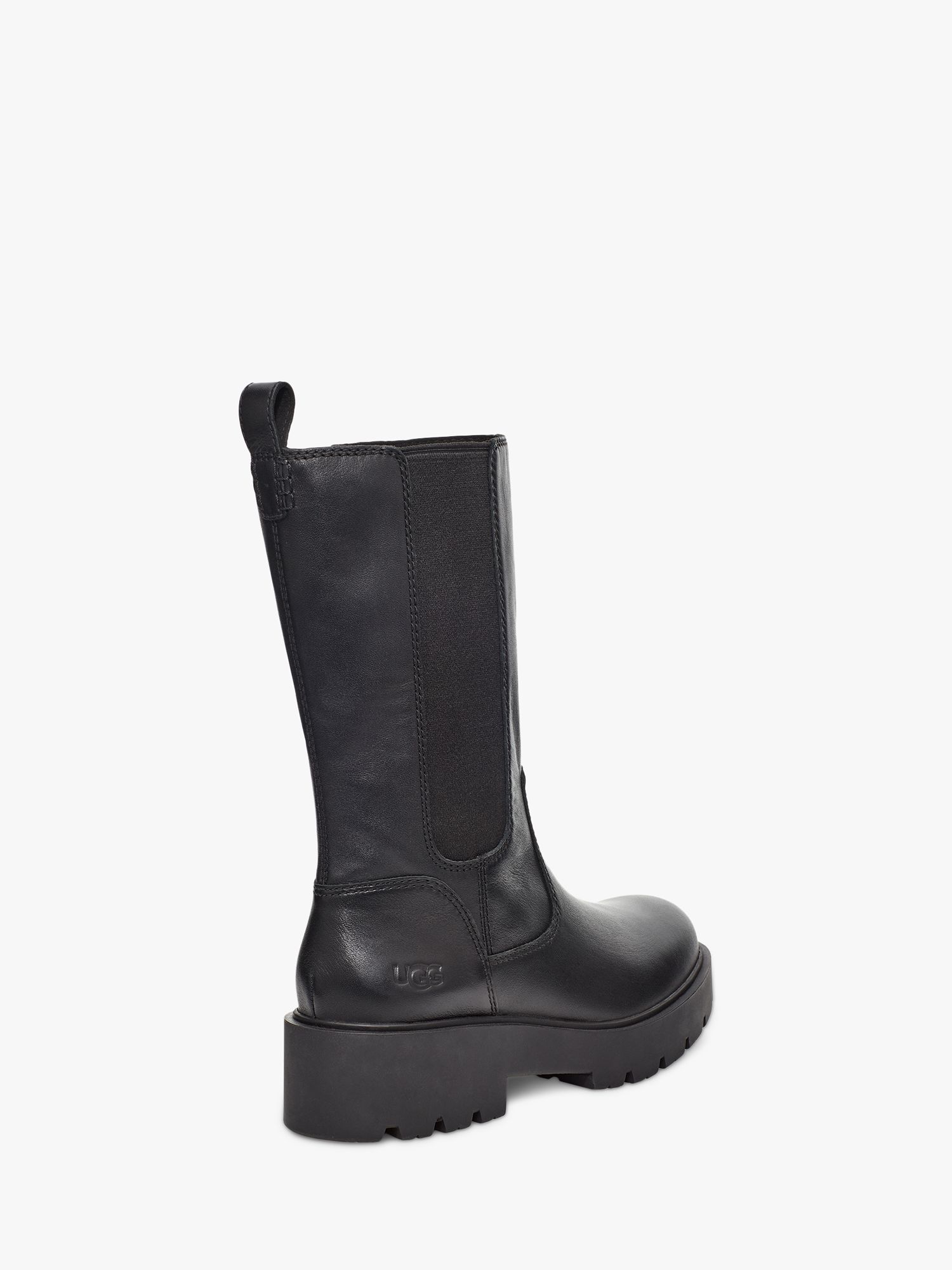 UGG Holzer Pull On Calf Leather Boots, Black