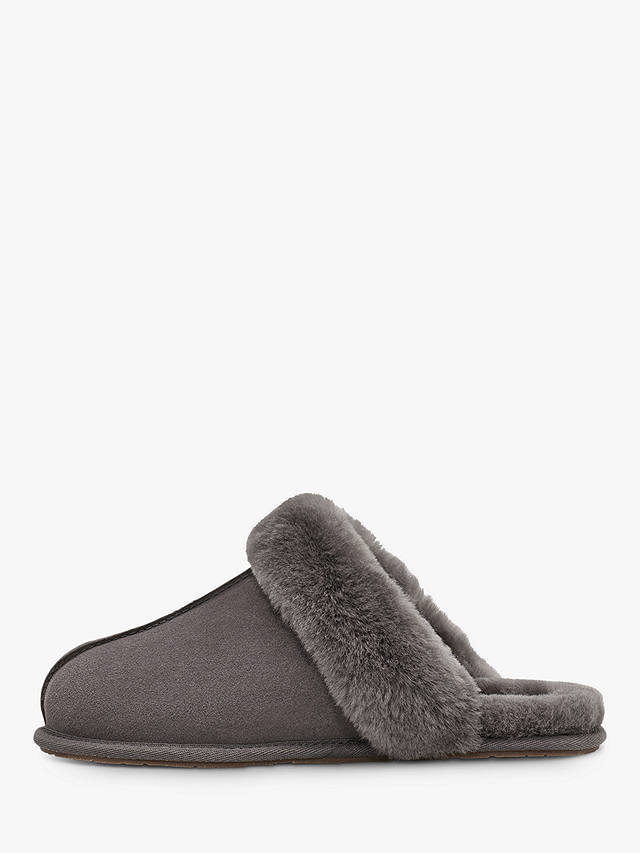 UGG Scuffette Sheepskin and Suede Slippers, Thundercloud
