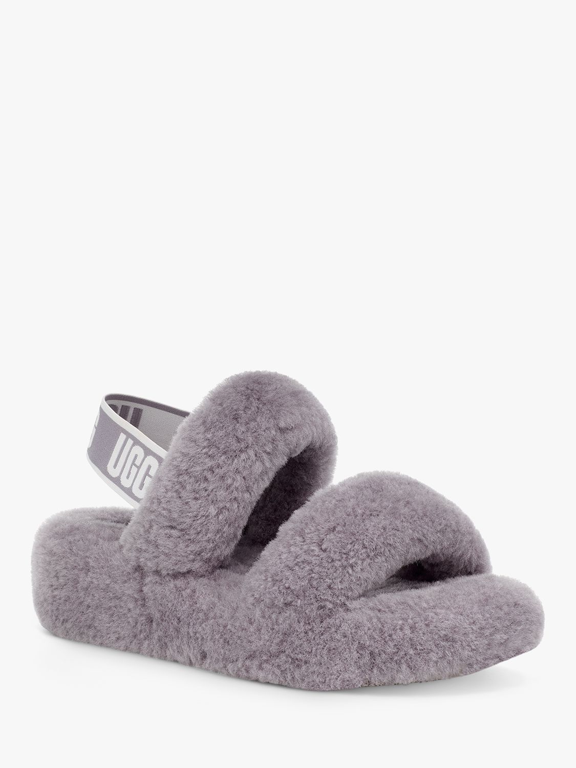 UGG Fluff Oh Yeah Sheepskin Slippers, Soft Amethyst at John Lewis ...