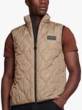 Barbour International Snake Quilted Gilet, Military Brown, Military Brown