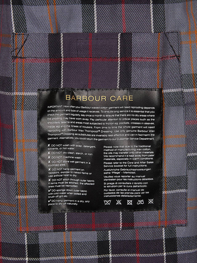 Barbour International Short Waxed Jacket, Black