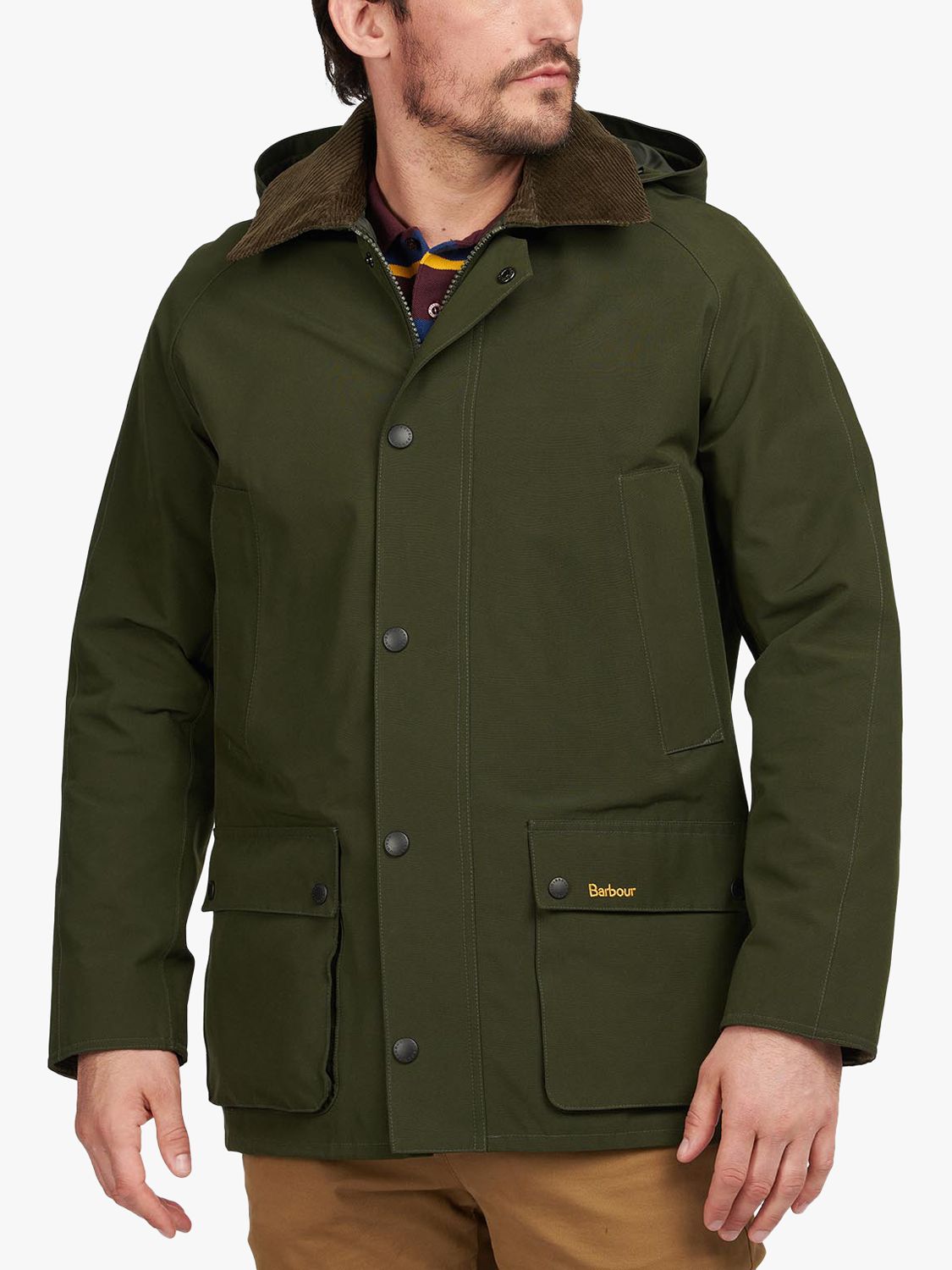 Barbour Ashby Waterproof Jacket, Sage at John Lewis & Partners