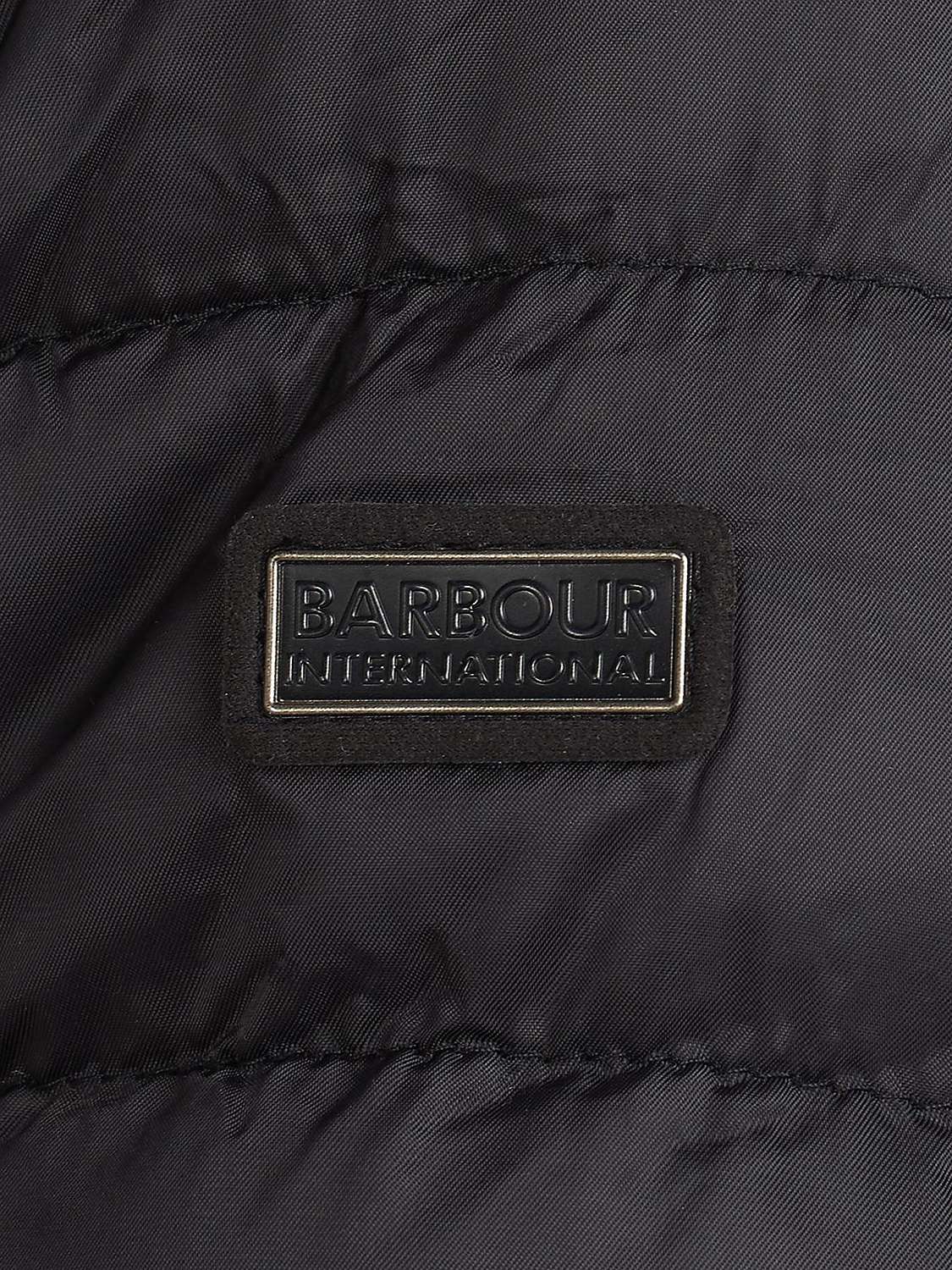 Barbour International Impeller Quilted Jacket, Black at John Lewis ...