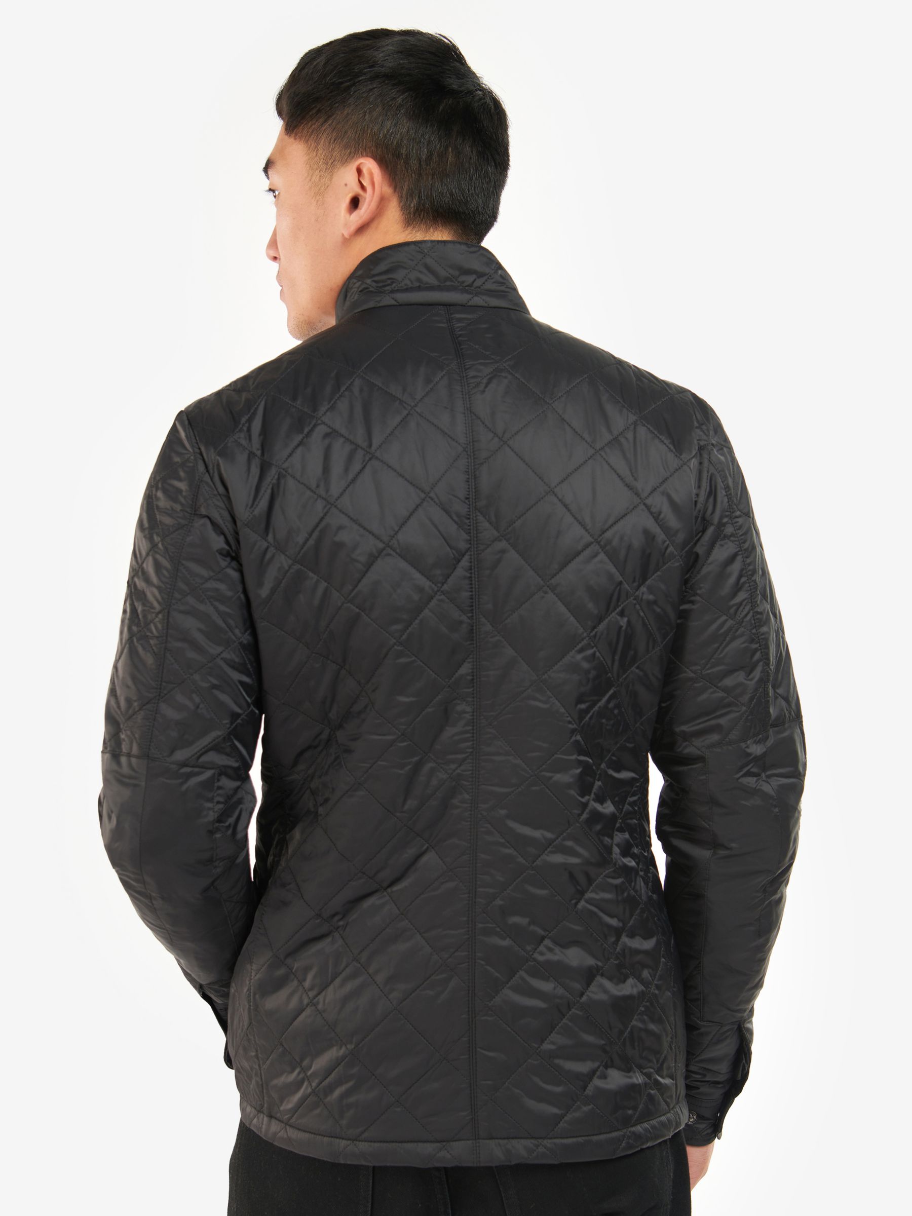 Barbour International Ariel Soft Touch Quilted Jacket, Black at John Lewis  & Partners