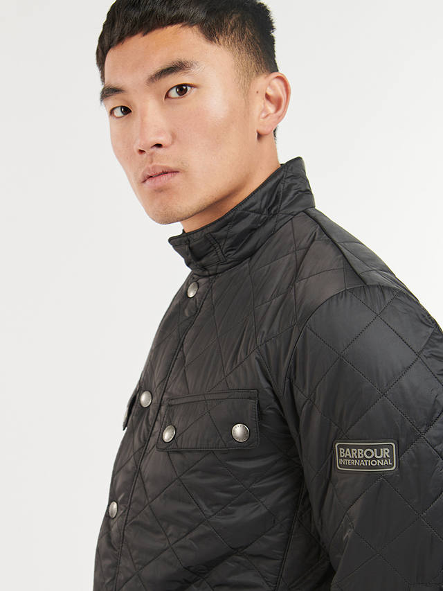 Barbour International Ariel Soft Touch Quilted Jacket, Black at John ...