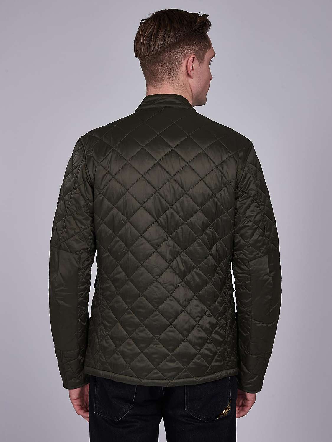 Barbour International Ariel Soft Touch Quilted Jacket, Sage at John ...