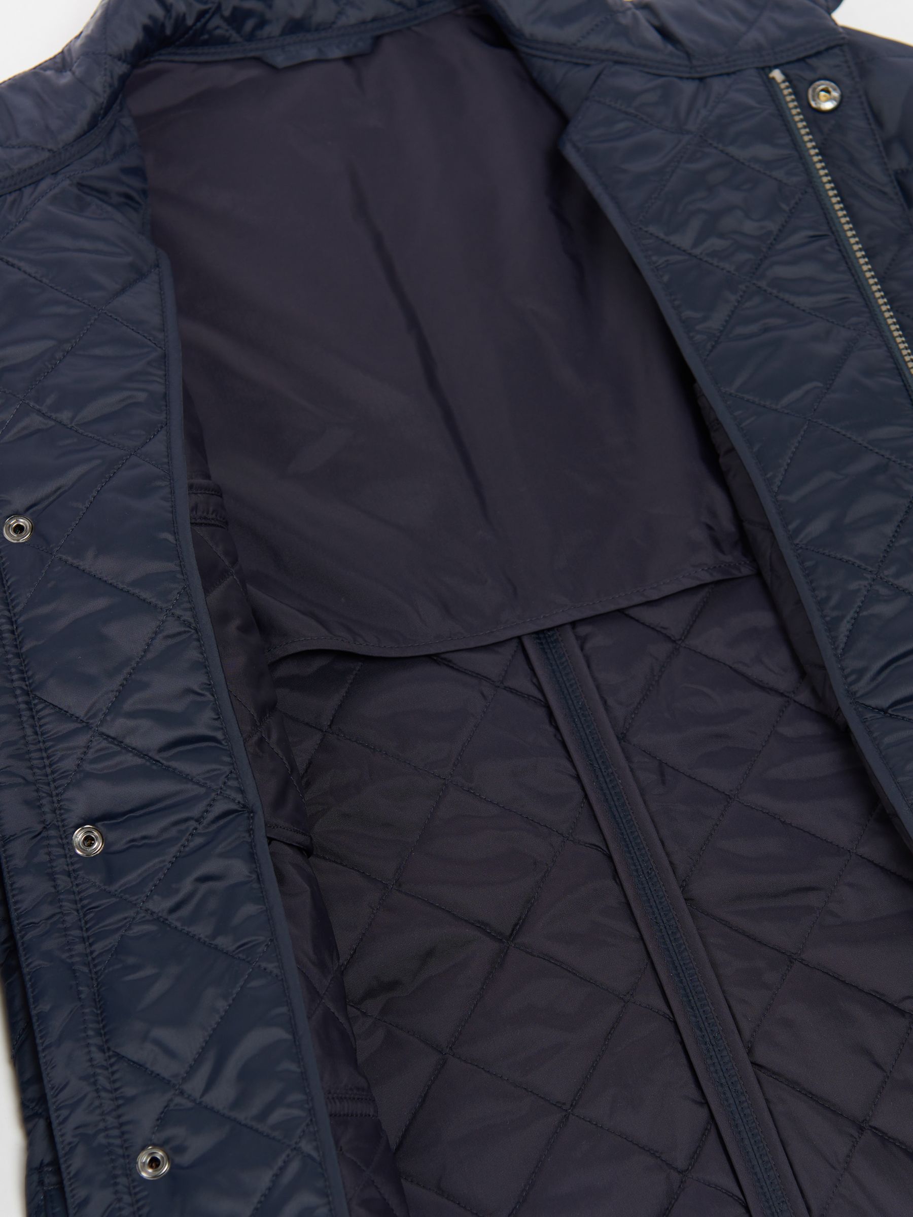 Barbour International Ariel Soft Touch Quilted Jacket, Navy at John ...