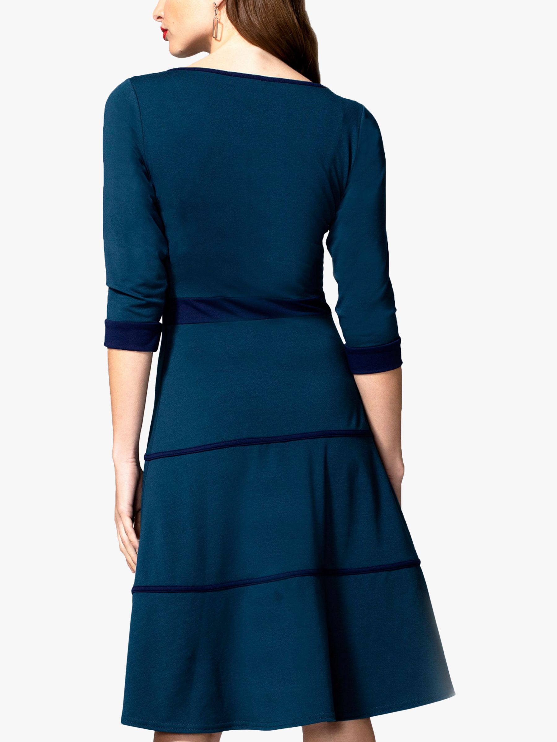Buy HotSquash Contrast Ribbing Tiered Dress Online at johnlewis.com