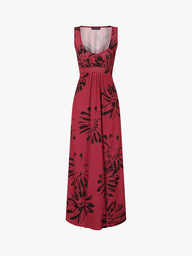 HotSquash Empire Line Maxi Dress, Red/Black