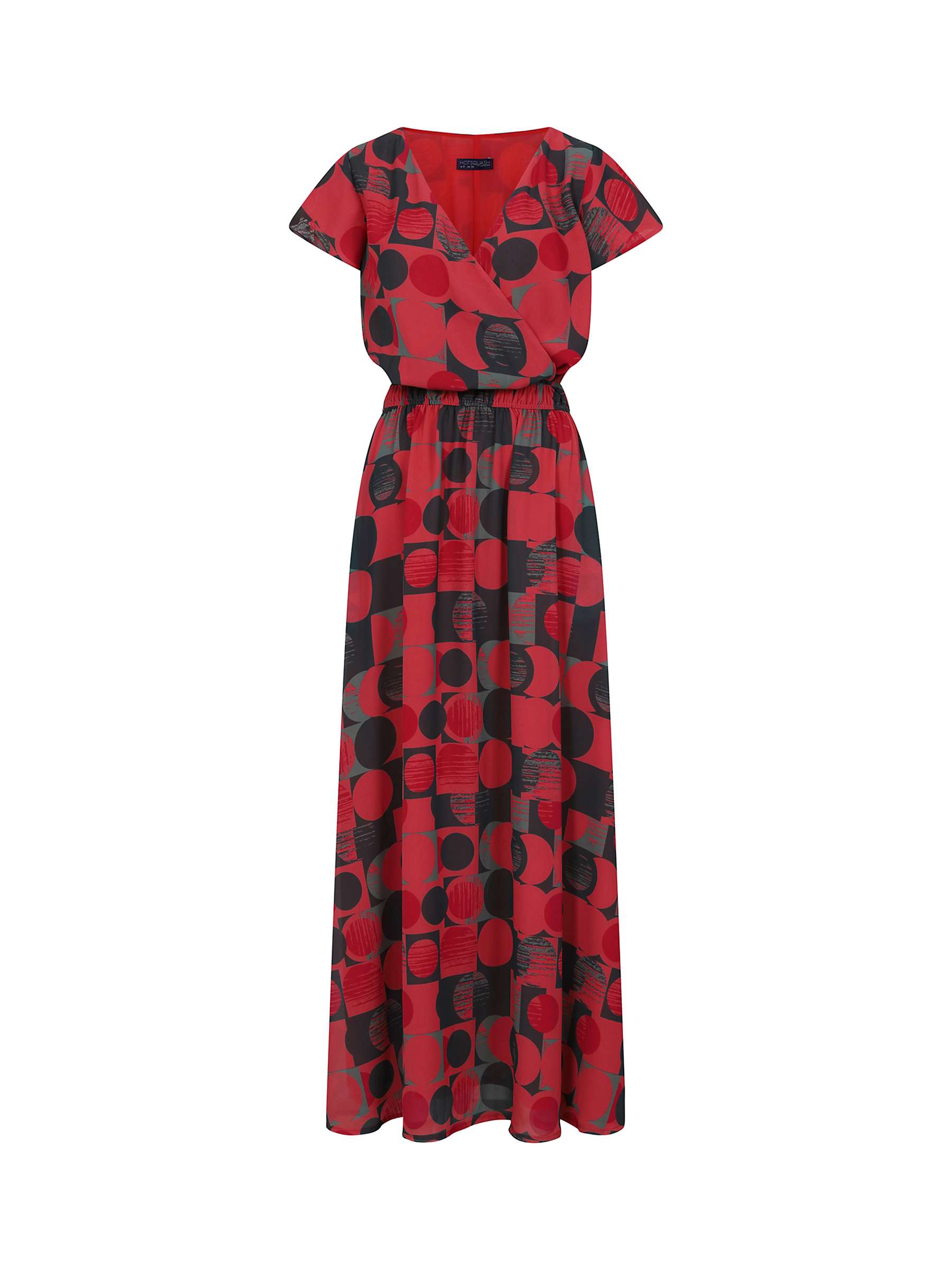 Buy HotSquash Circle Geo Print Wrap Front Maxi Dress Online at johnlewis.com