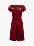 HotSquash Lace Skater Dress, Red