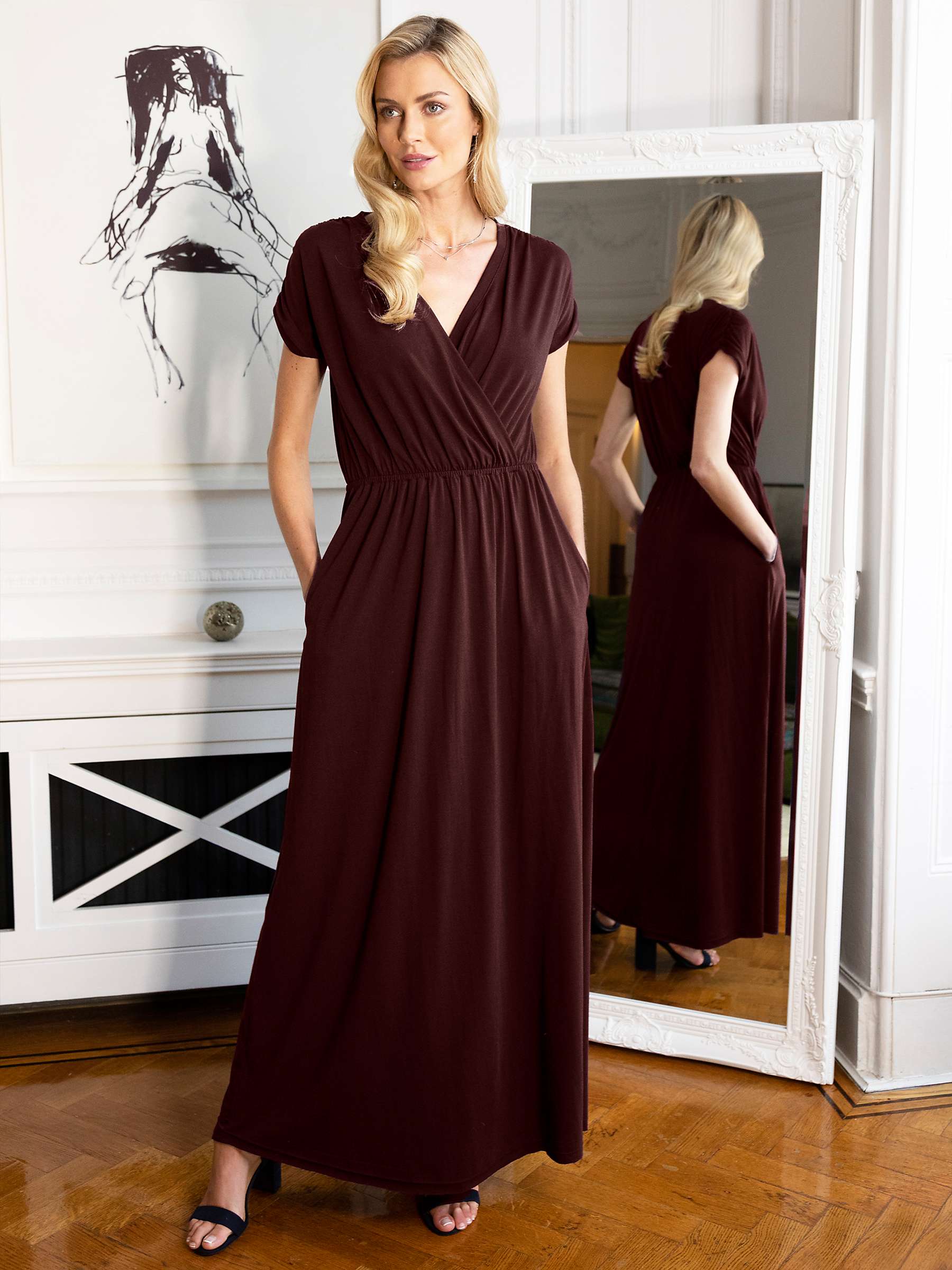 Buy HotSquash Mock Wrap Maxi Dress Online at johnlewis.com