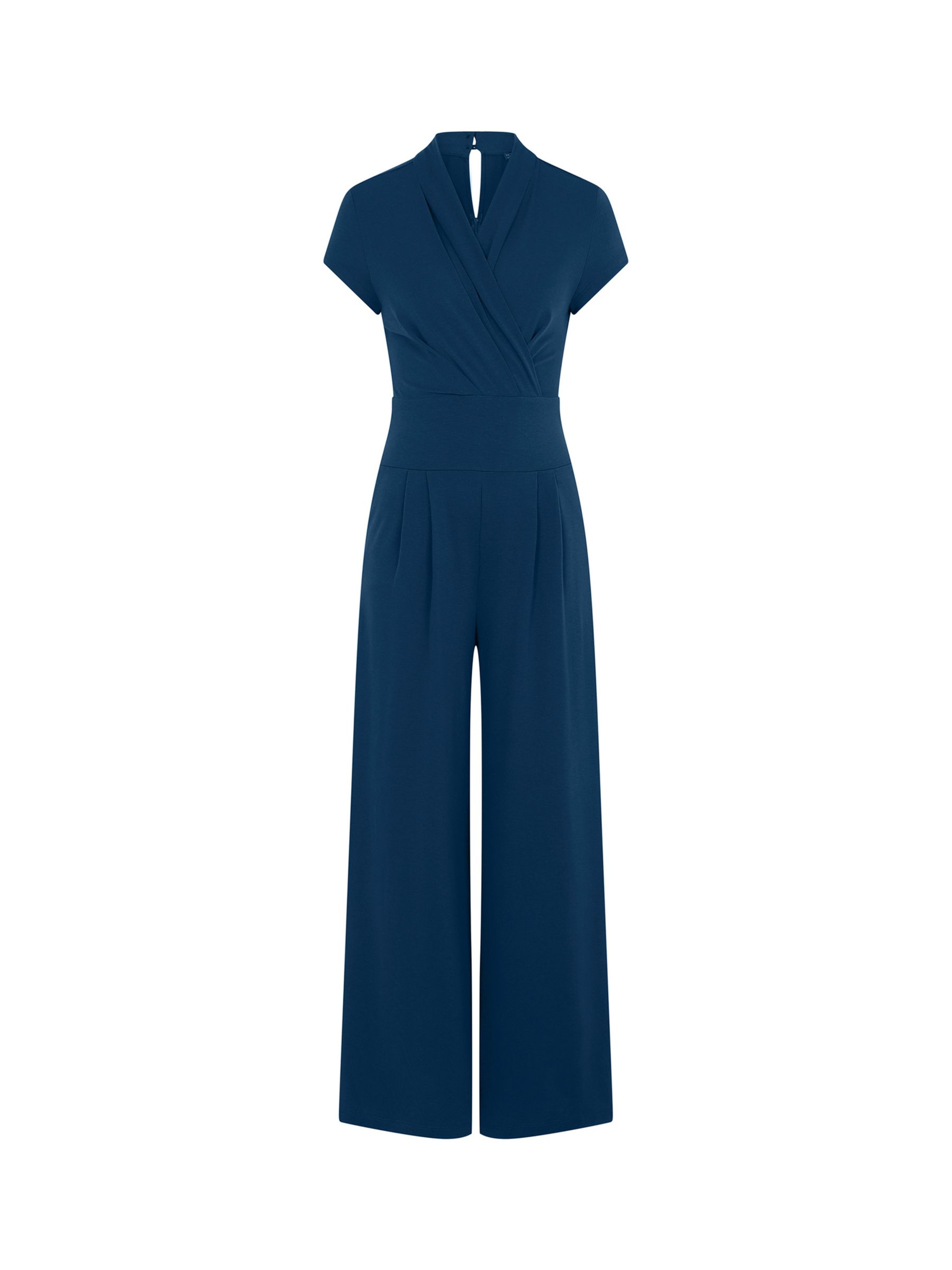 Hotsquash Cap Sleeve Wide Leg Jumpsuit Woodland Teal At John Lewis And Partners