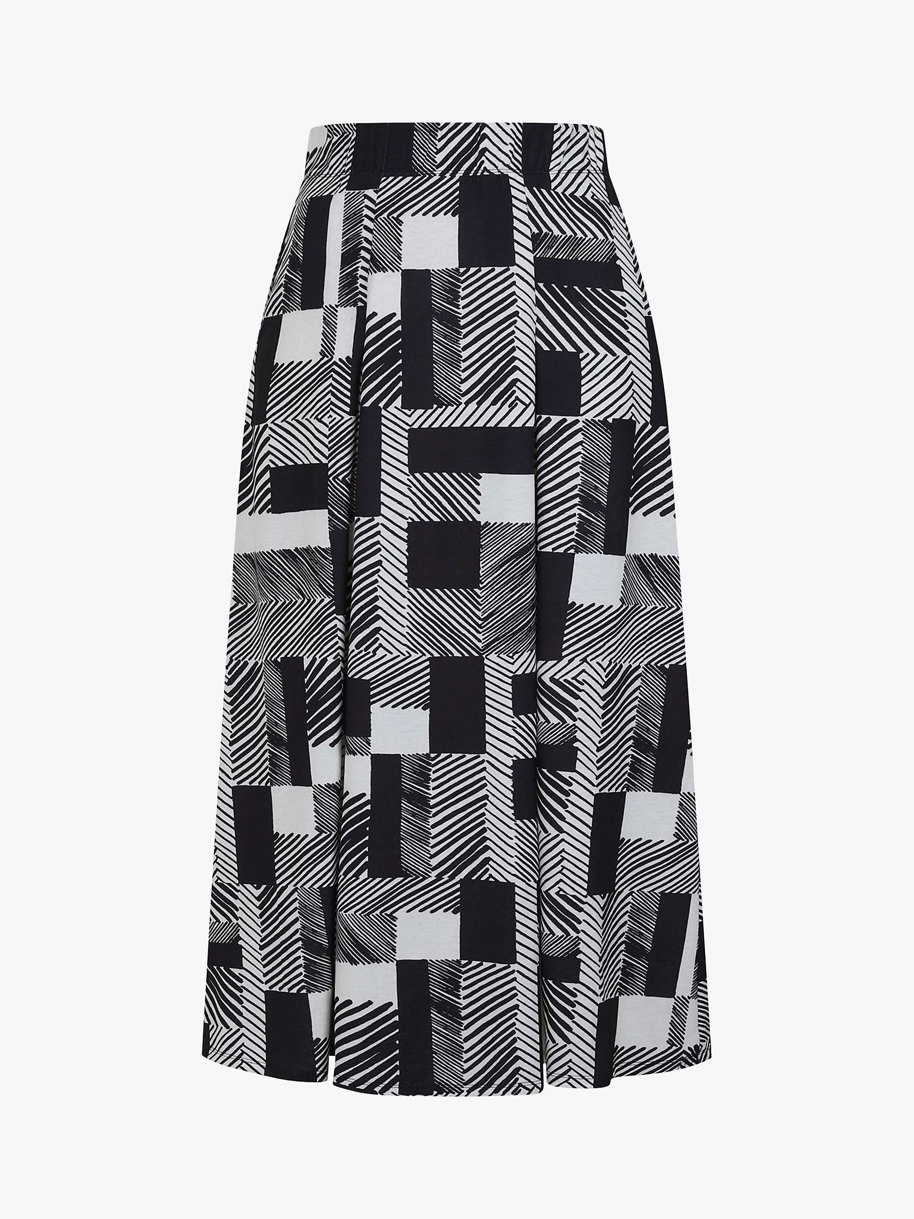 Buy HotSquash Box Pleat Maxi Skirt, Striped Geo Online at johnlewis.com