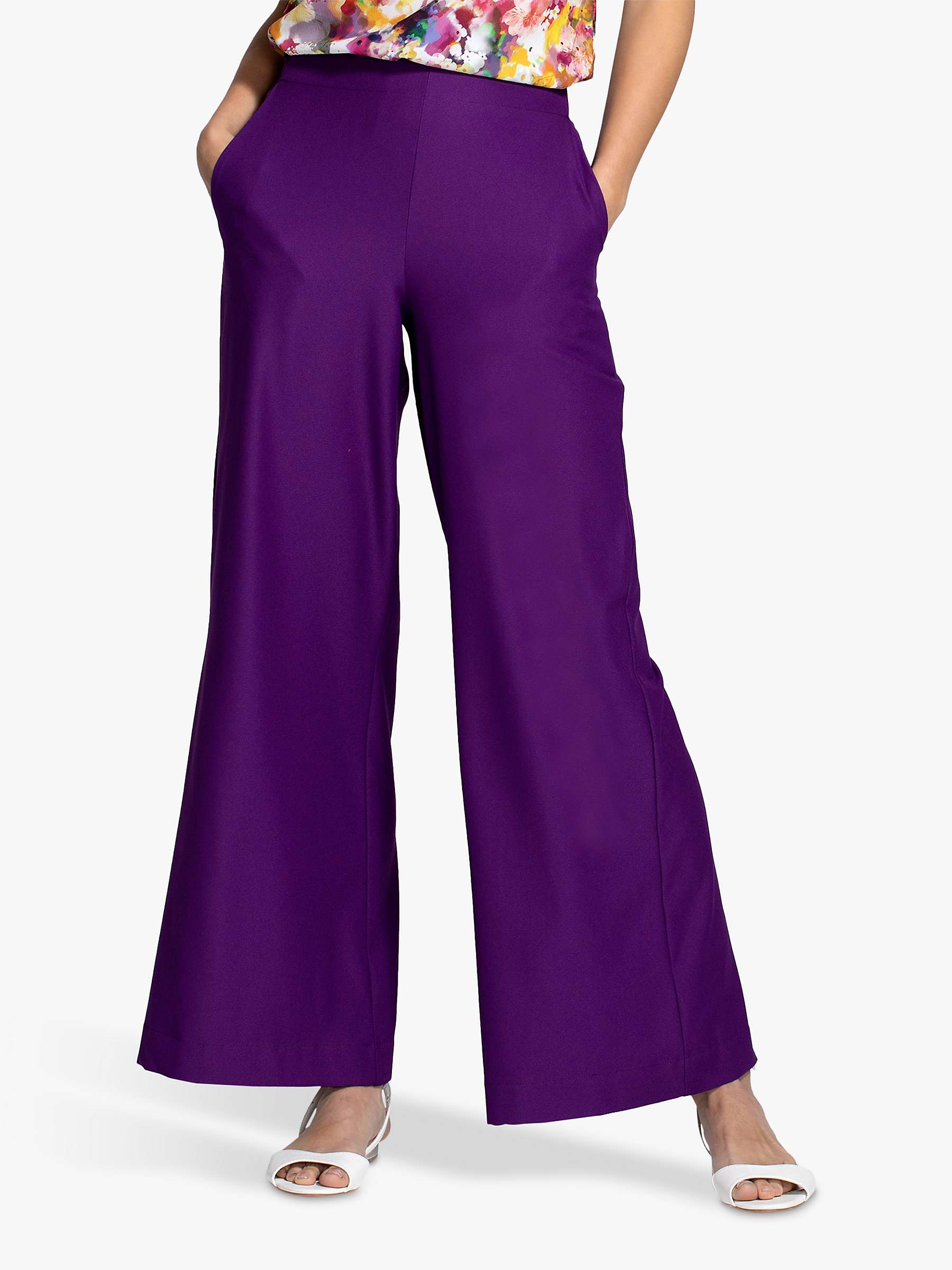 Buy HotSquash Luxe-Lounge Wideleg Crepe Trousers Online at johnlewis.com