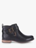 Barbour Jane Leather Ankle Boots, Black