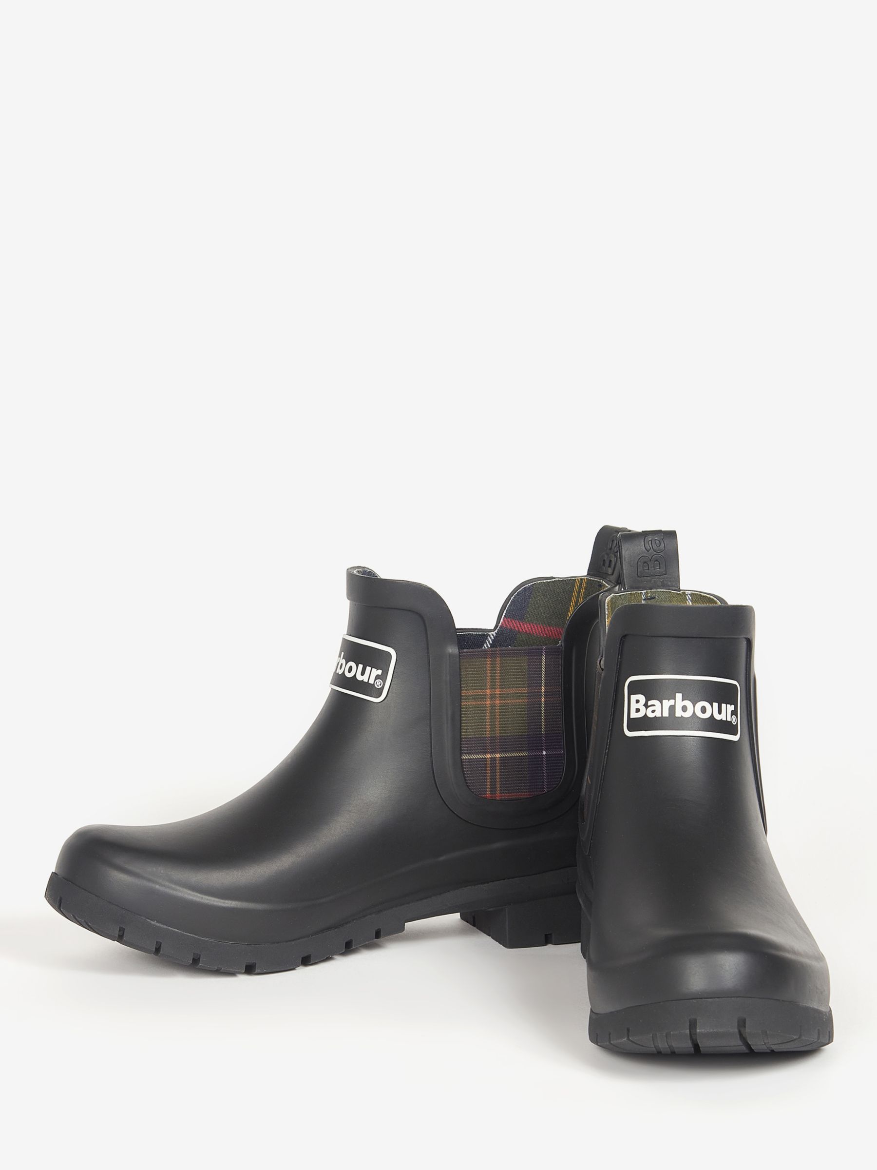 Barbour Kingham Wellington Boots, Black at John Lewis & Partners