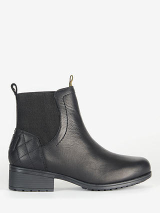 Barbour Eden Leather Chelsea Boots, Black