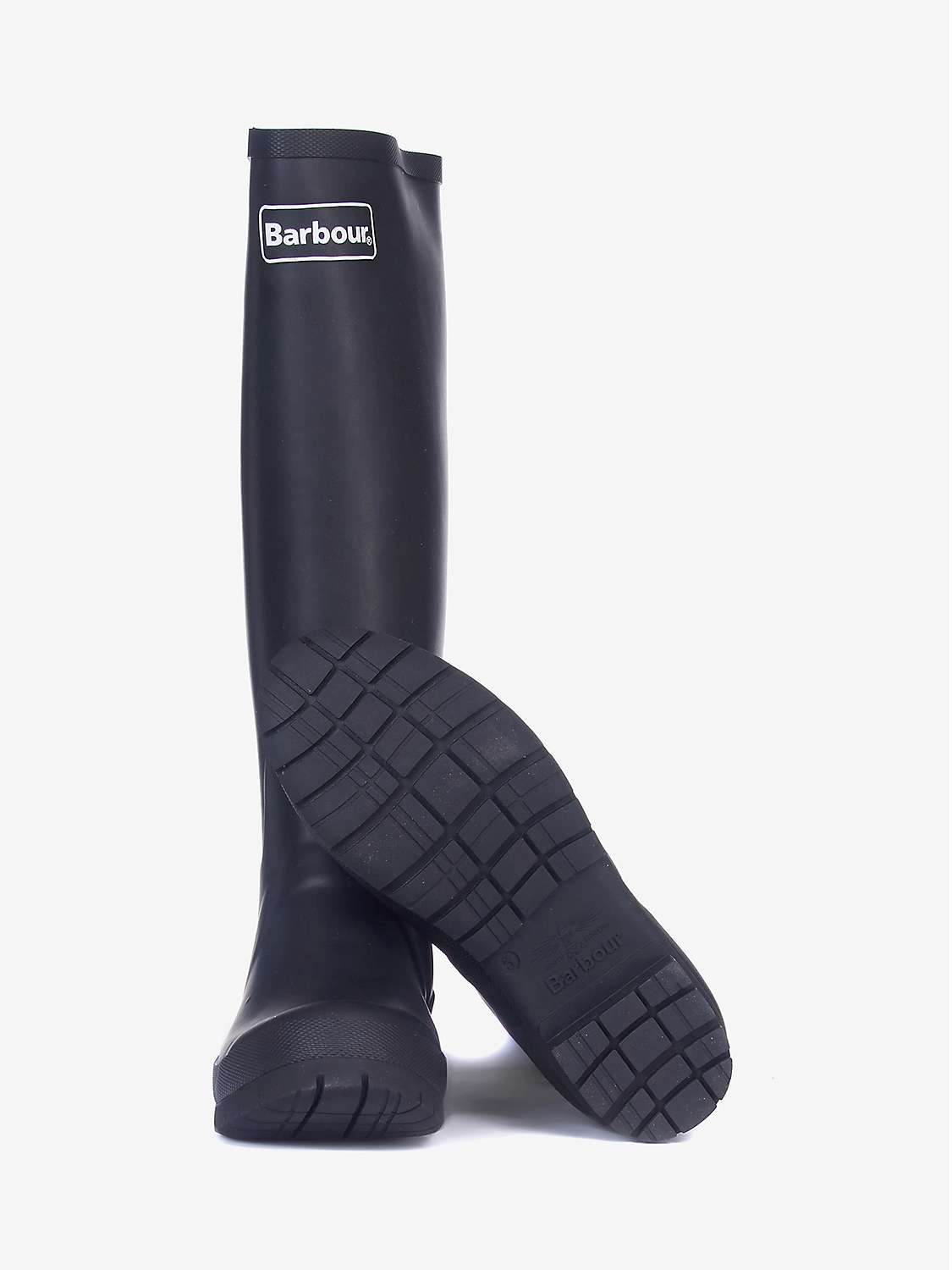 Buy Barbour Abbey Wellington Boots, Black Online at johnlewis.com