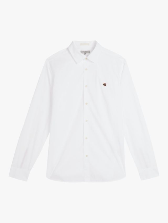 Ted Baker Fonik Cotton Poplin Shirt, White, XS