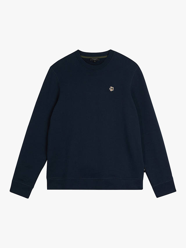 Ted Baker Hatton Sweatshirt, Navy at John Lewis & Partners