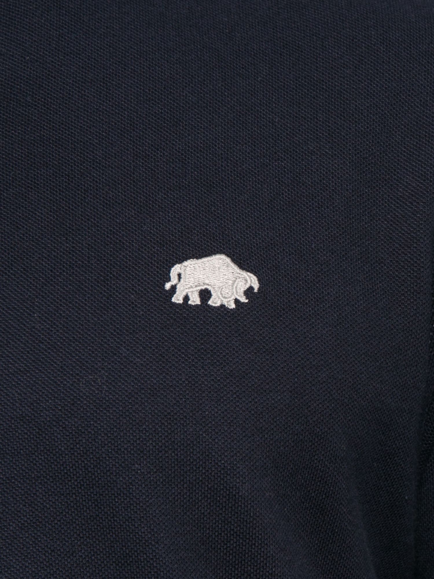 Raging Bull Classic Organic Cotton Pique Polo Shirt, Navy at John Lewis ...
