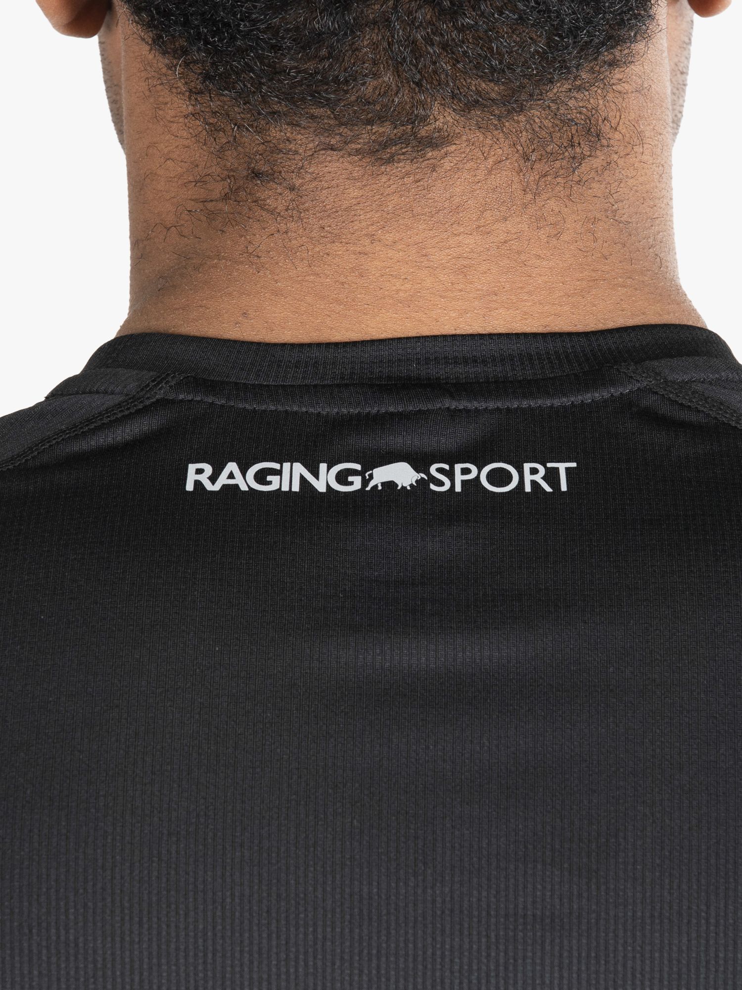 Raging Bull Performance Short Sleeve Gym Top, Black, XS