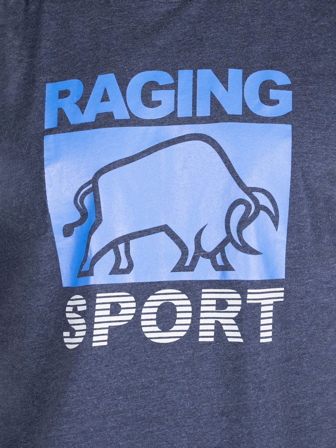 Raging Bull Casual Sport Logo T-Shirt, Navy, XS