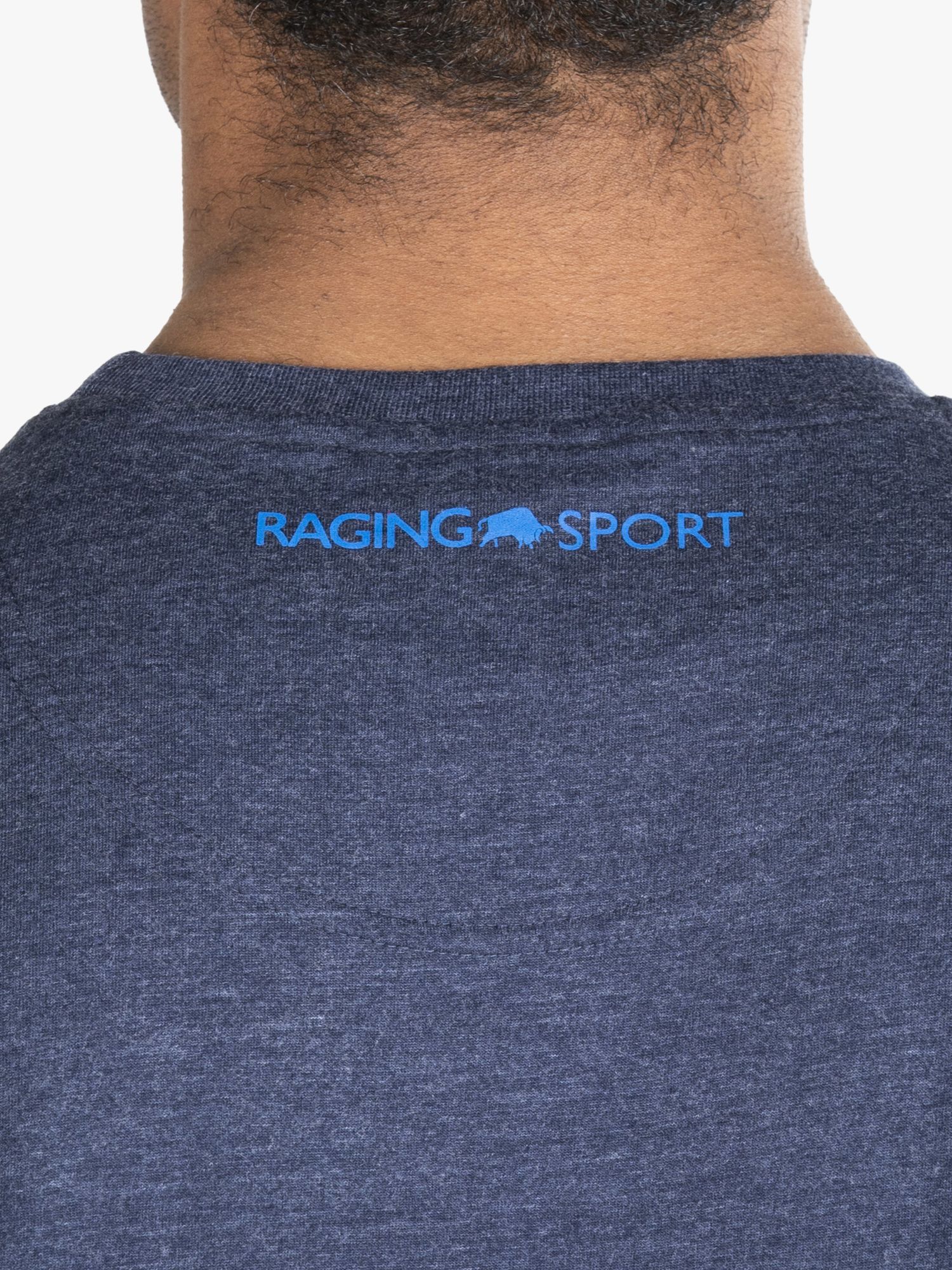 Raging Bull Casual Sport Logo T-Shirt, Navy, XS